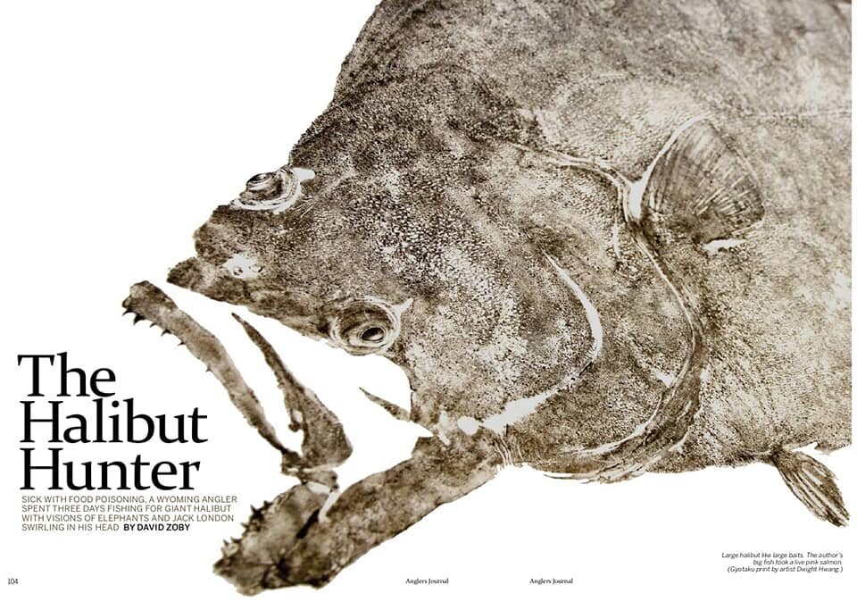 Alaskan Halibut Piece Showcased in “Anglers Journal”