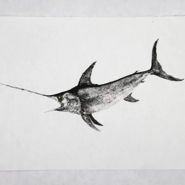 Swordfish Reproduction gyotaku