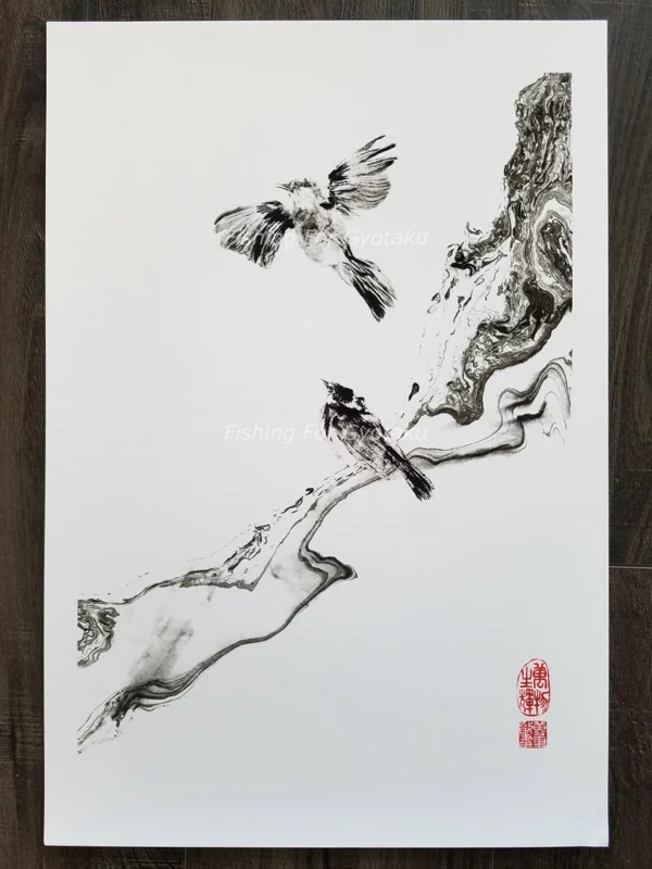 Songbird - Warbler gyotaku