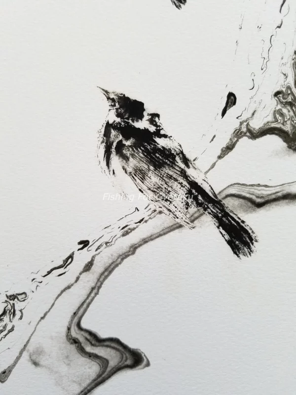 Songbird - Warbler gyotaku
