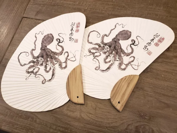 Octopus "Basket Star" Hand Fan Reproduction