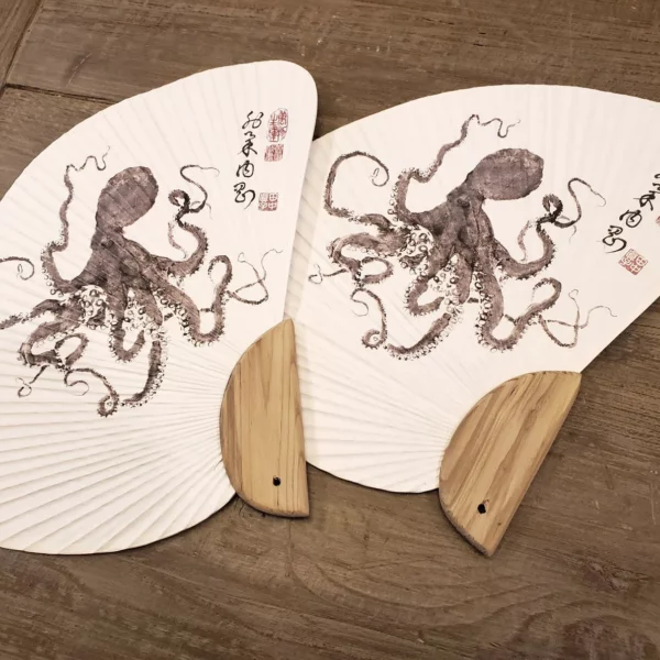 Octopus "Basket Star" Hand Fan Reproduction