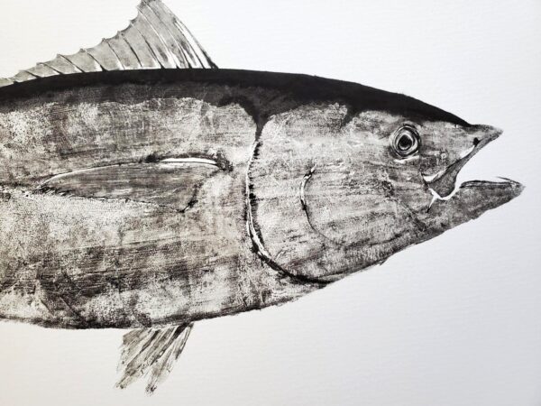 Bluefin Tuna 2 (Hon Maguro) Reproduction gyotaku