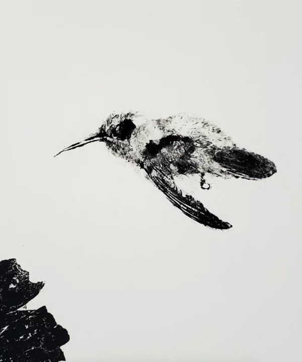 Hummingbird #1 gyotaku