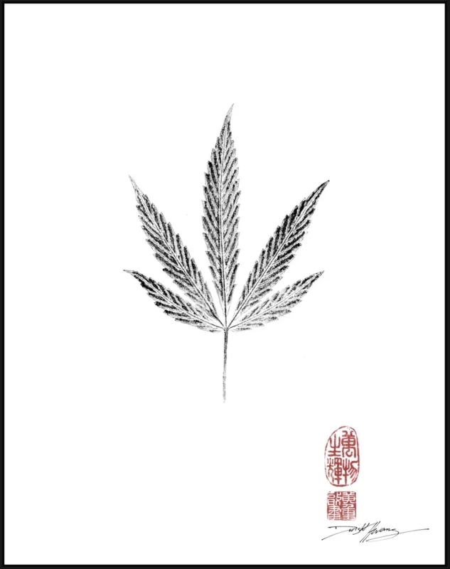 Cannabis gyotaku