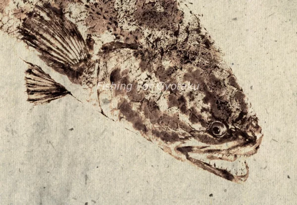 Snakehead Fish - Reproduction gyotaku