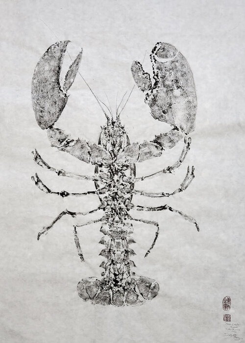 Lobster Gyotaku