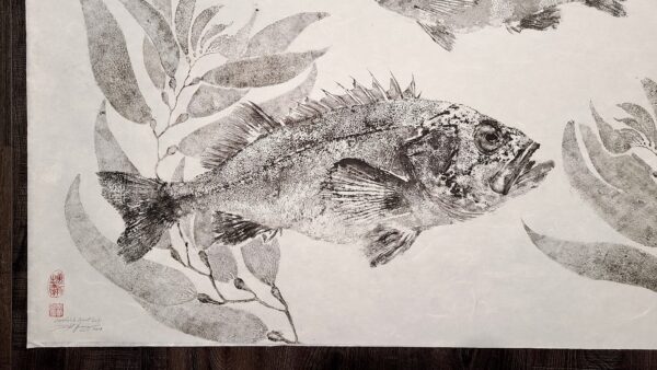 Rockfish & Kelp gyotaku